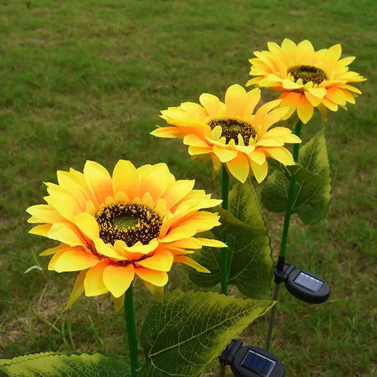 Sunflower Solar Lights Outdoor Decor